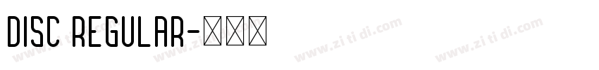 Disc Regular字体转换